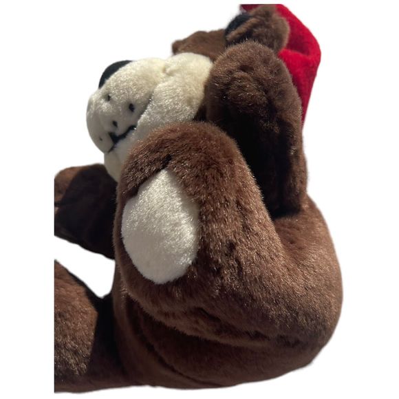 Vtg A&W Rooty Root Beer Bear Plush Christmas Santa Holiday Stuffed 2003 - Picture 9 of 11